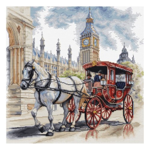 (image for) Carriage Ride Counted Cross Stitch Kit